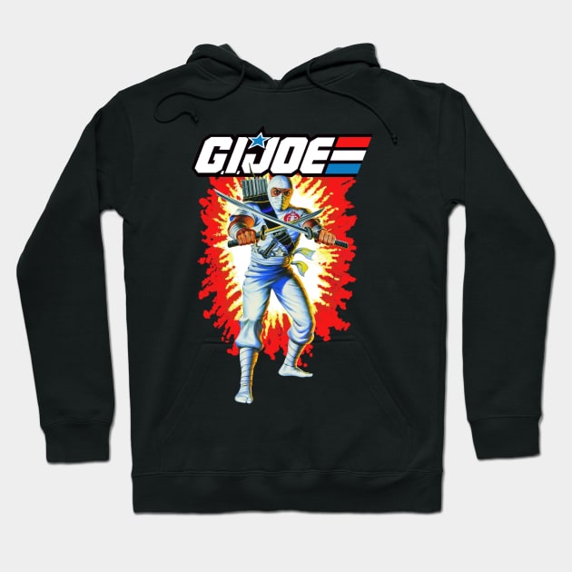 80s toys: Storm Shadow GI Joe toy art card Hoodie by EnglishGent